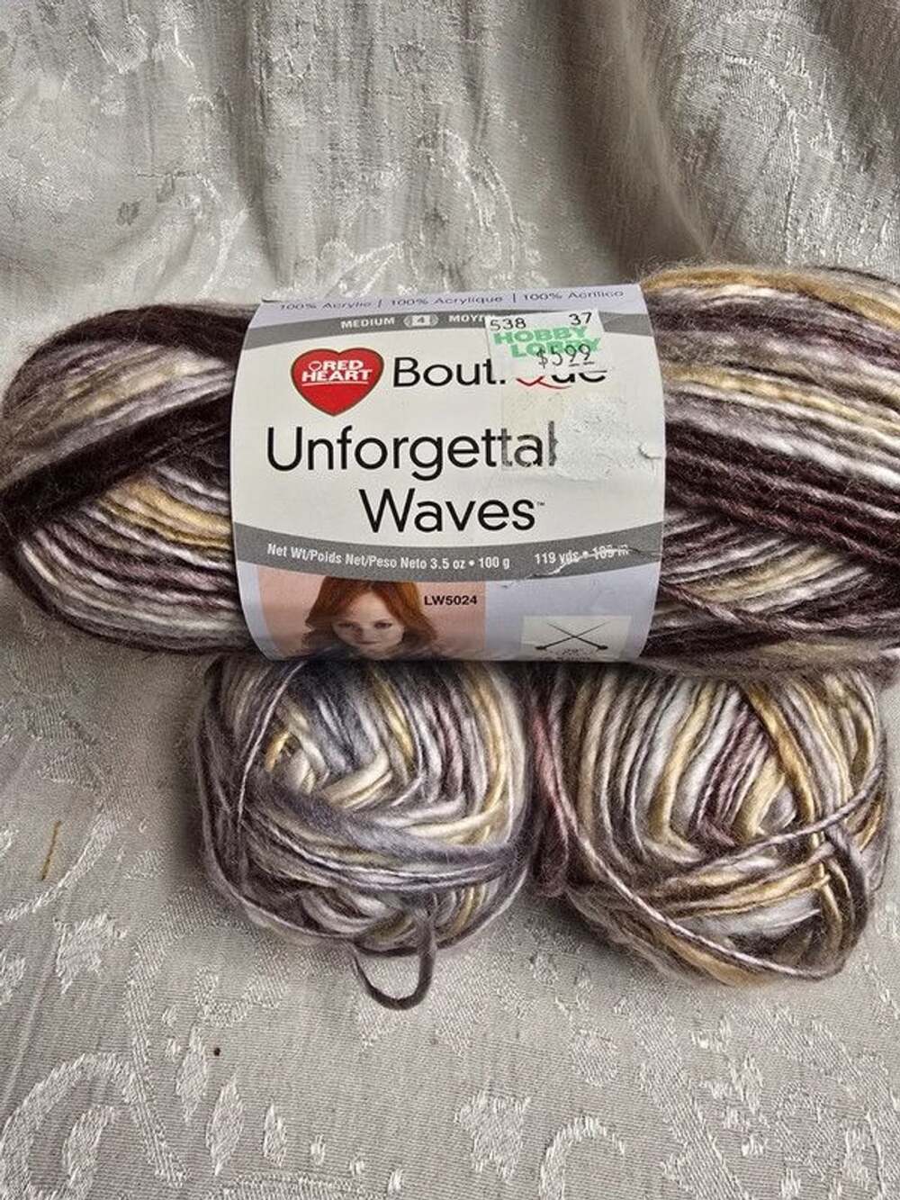 Red Heart unforgettable wave yarn